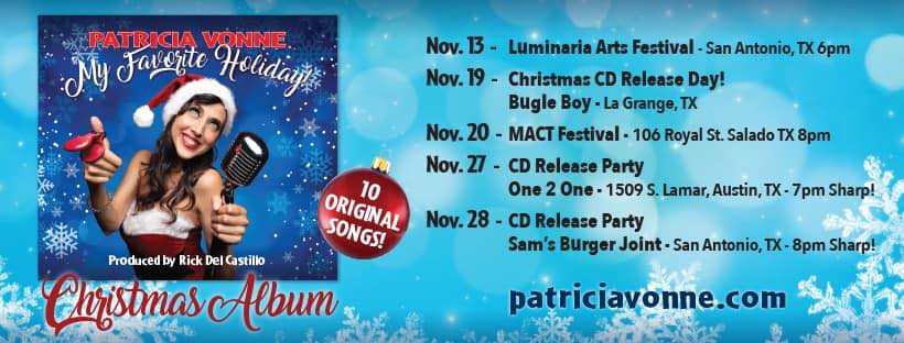 Patricia Vonne's "My Favorite Holiday" CD