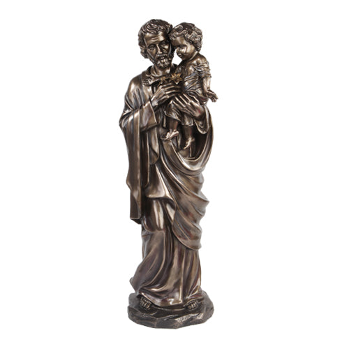 23" Bronze Finish St Joseph Statue