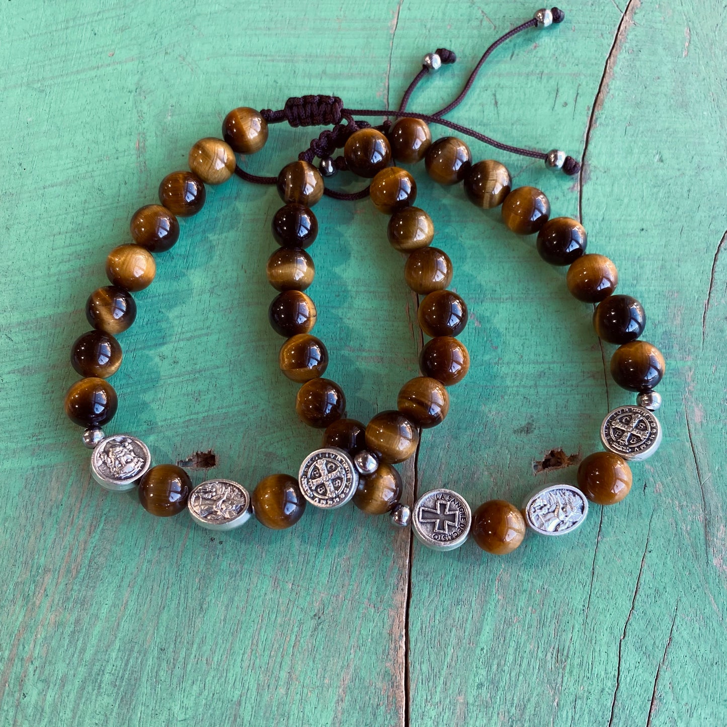Tiger Eye Saints Bracelet