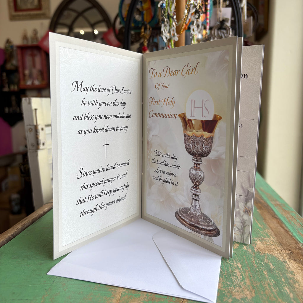 First Holy Communion Keepsake Certificate Card – Girls and Boys