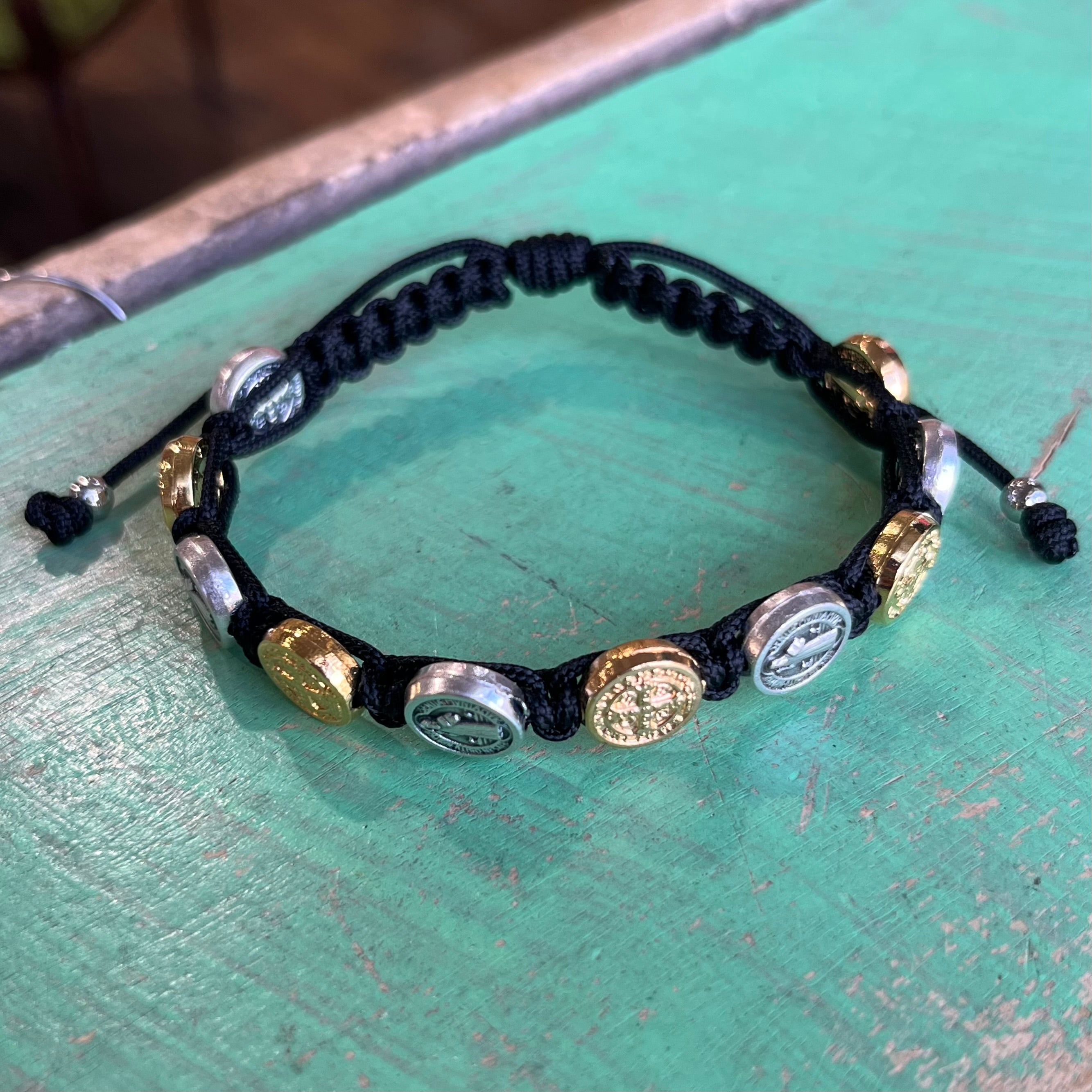 Two Toned St Benedict Protection Bracelet