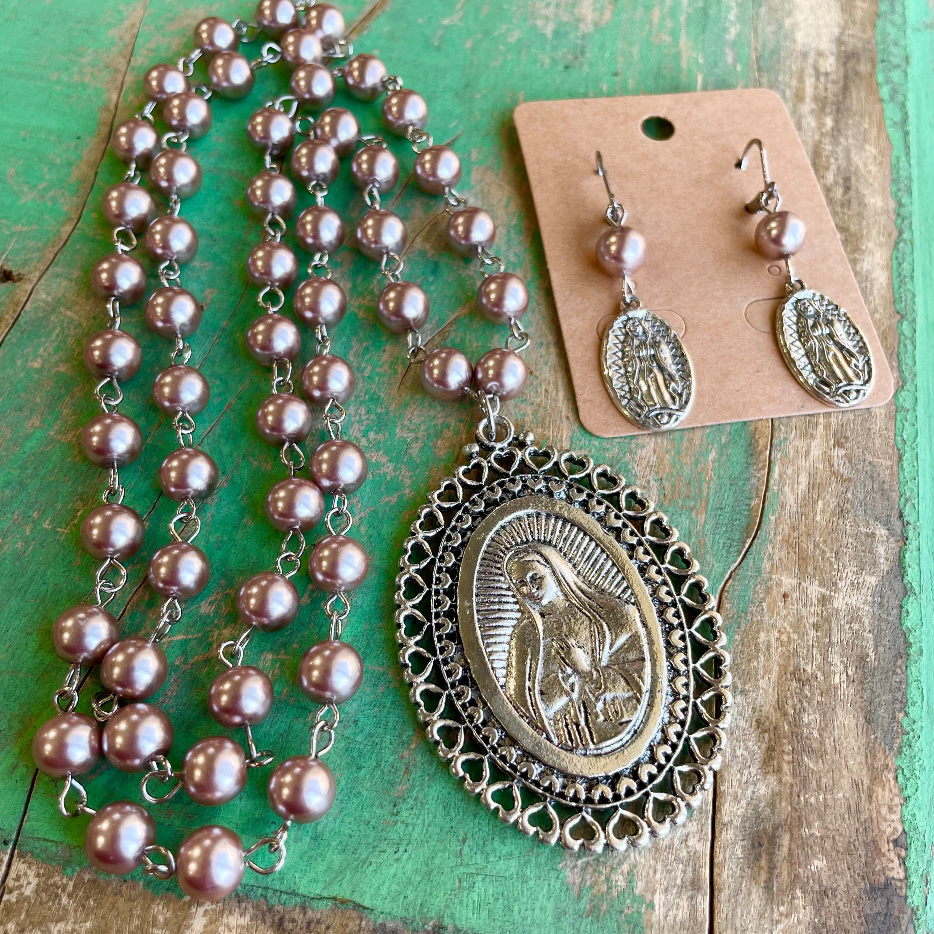 Long Pearl OLG Necklace or Earrings