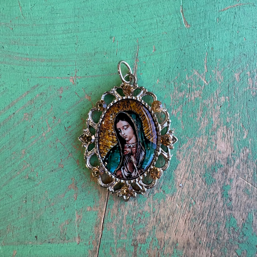 Our Lady Fancy Earrings or Pendant