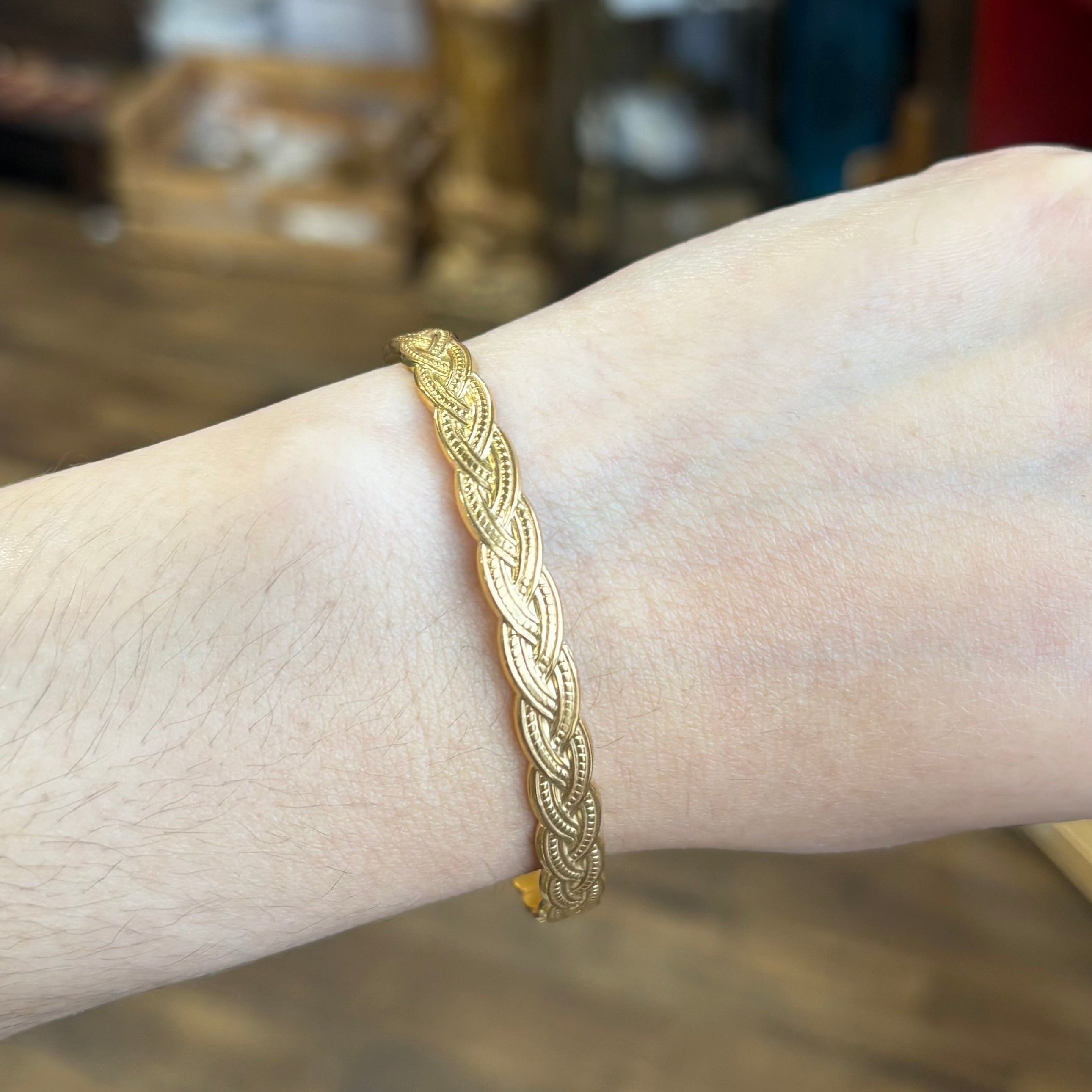 Gold Stainless Steel Cuff Bracelets