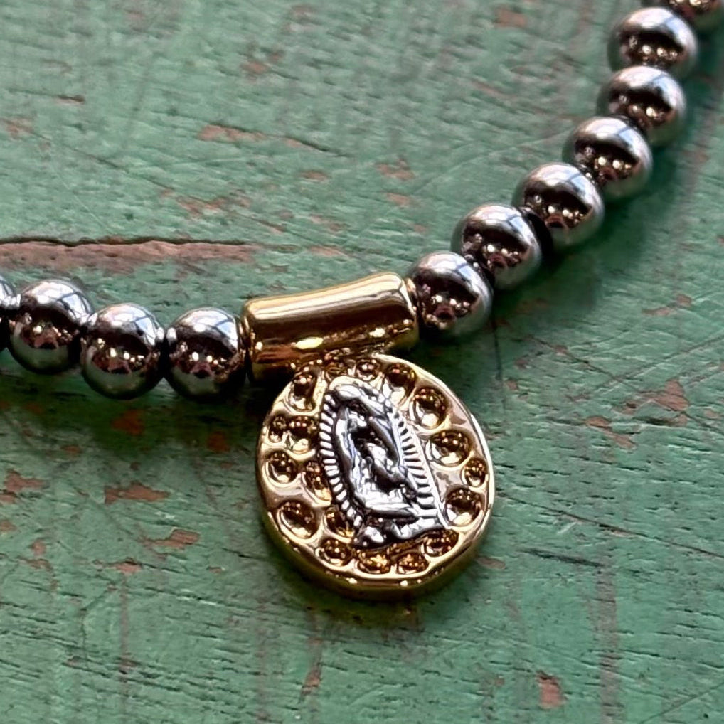 Catholic Medal Stretch Bracelet