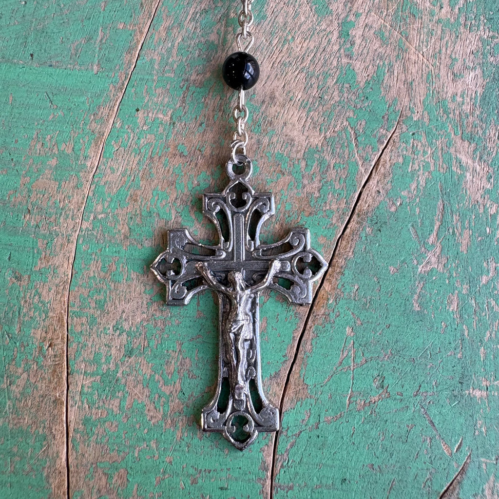 Black Onyx Men's Rosary