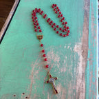 Glass Bead St Benedict Rosary
