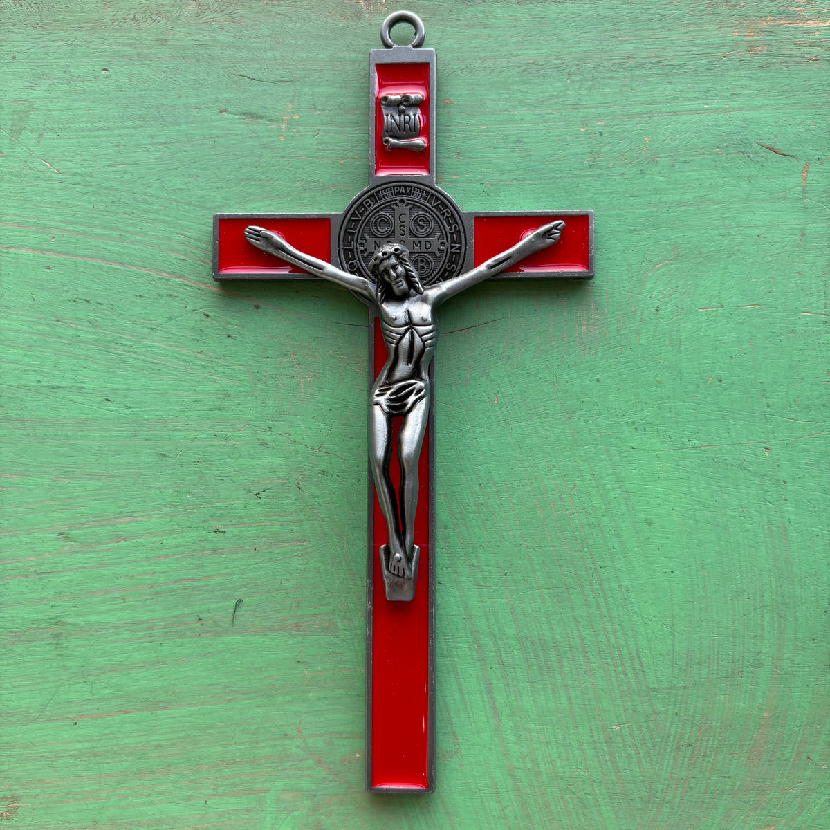 7” St. Benedict Enamel Crucifix – Metal Alloy