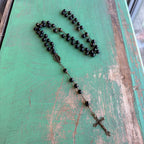 Bronze Glass Bead Our Lady of Grace Rosary