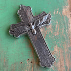 Handcrafted Detailed Pewter Holy Spirit Wall Cross