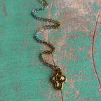 Heart-Centered Cross Necklace – Stainless Steel