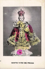 Religious Hand-Tinted Card, Mx.- Santo Niño de Praga, PSC10