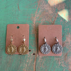 Our Lady of Guadalupe Earrings – Gold or Silver