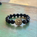 Black Agate Bracelet with Black Shell Mary Rose