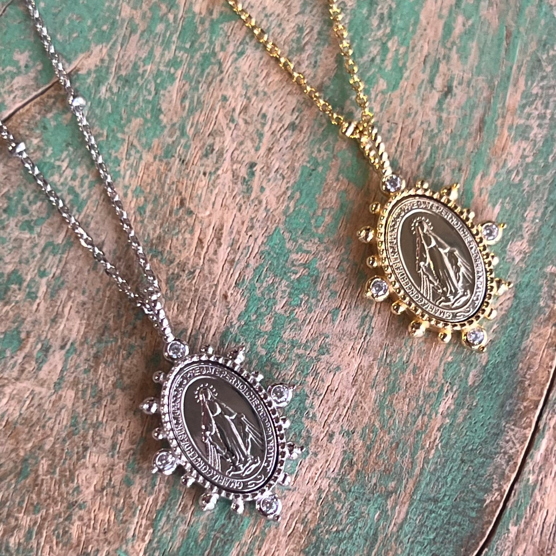 Bethany Miraculous Medal Chain Necklace