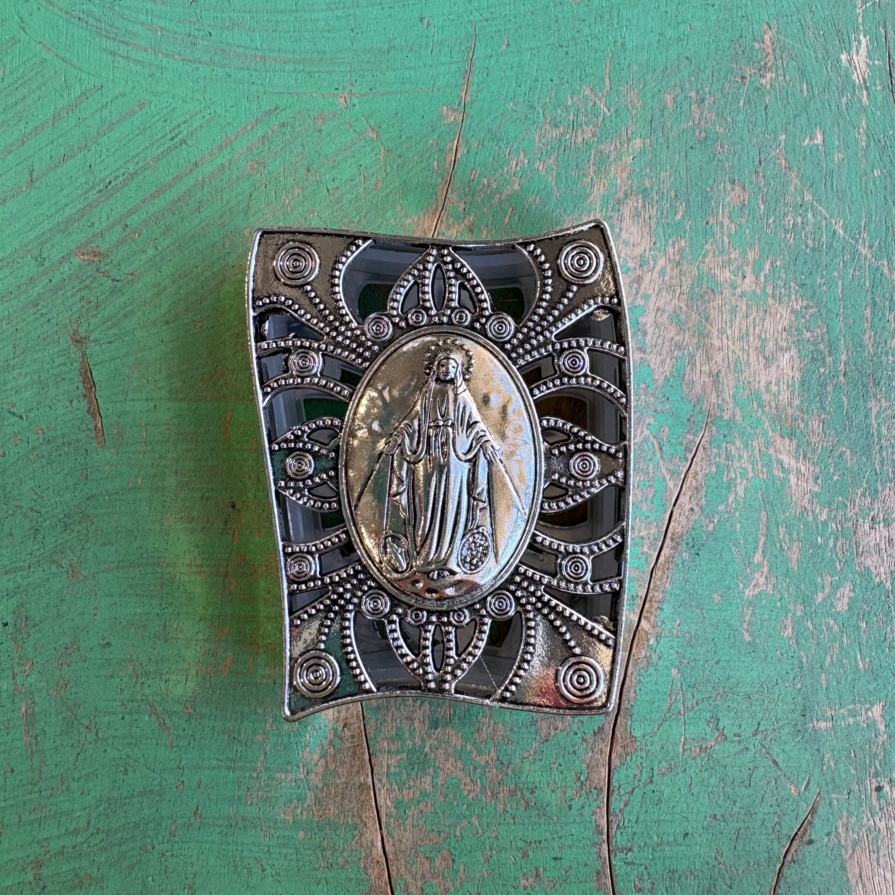 Rosary Or Keepsake Box With Image Of Our Lady