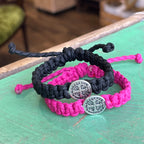 Kid's Single St Benedict Braided Cord Bracelet