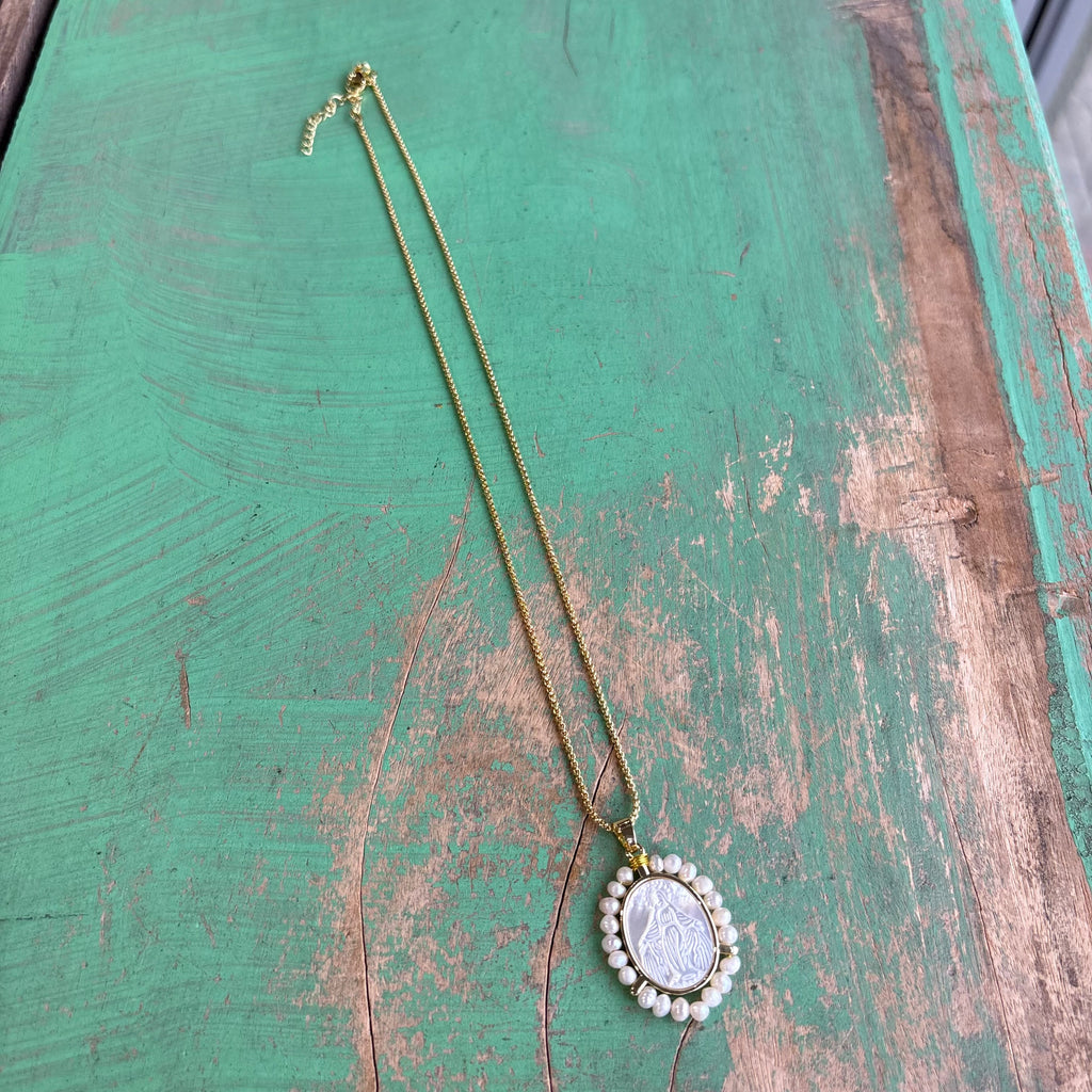 Our Lady of Grace Halo Necklace