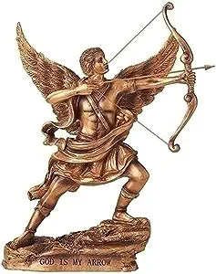 God is My Arrow Angel Statue