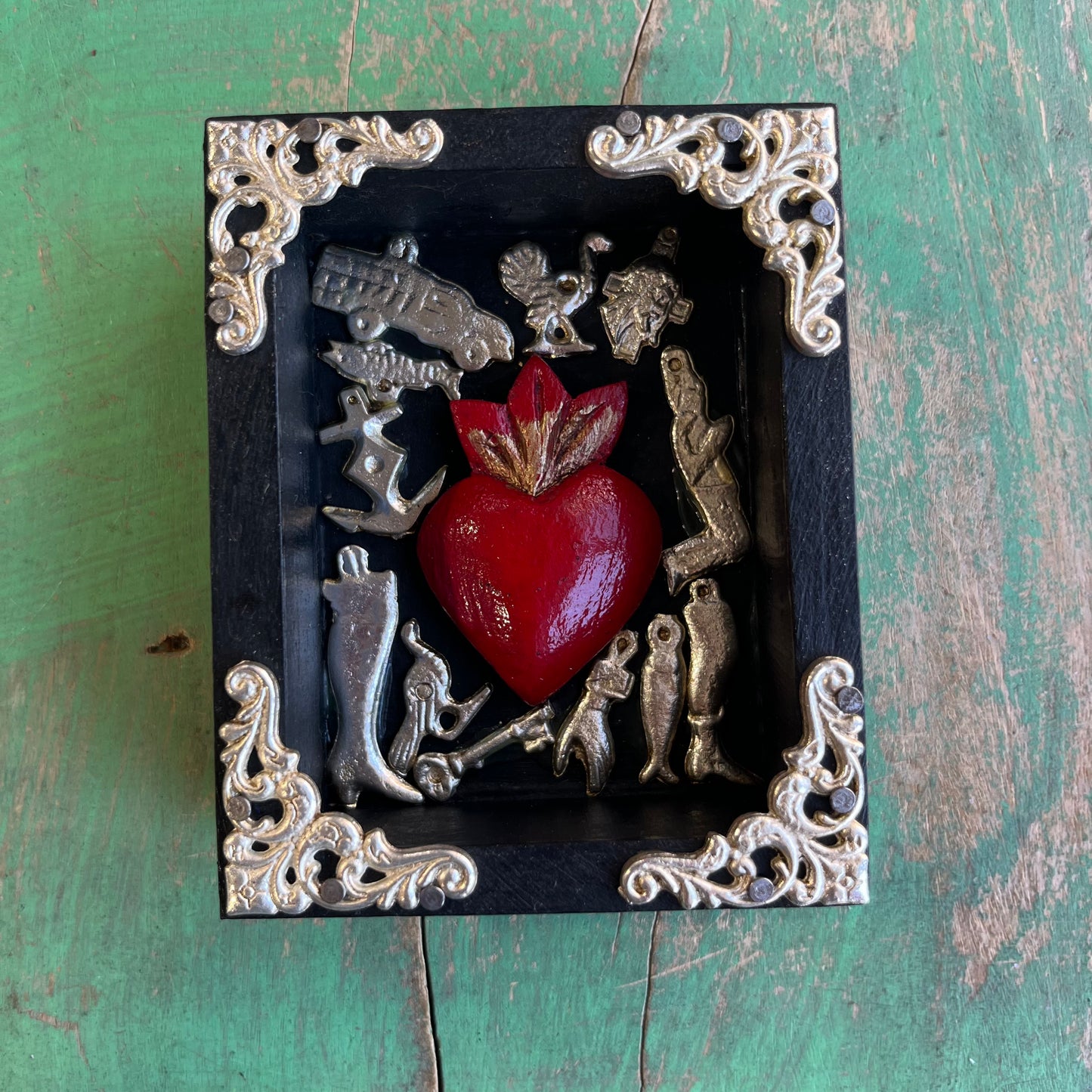 Milagros Heart Small Shadow Box