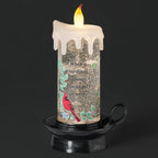 LED Swirl Memorial Cardinal Lantern