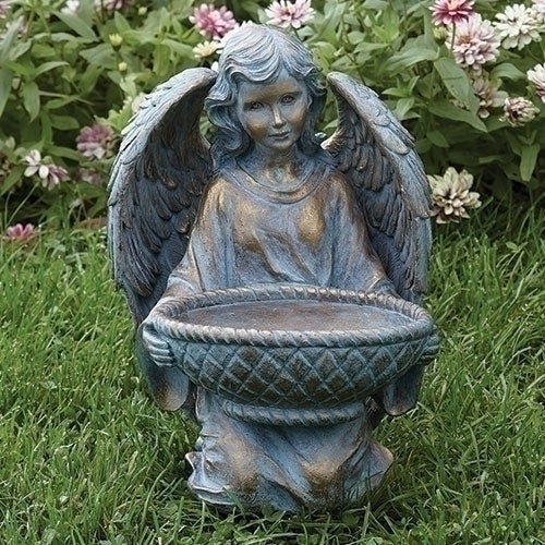 Angel with Basket Garden Statue