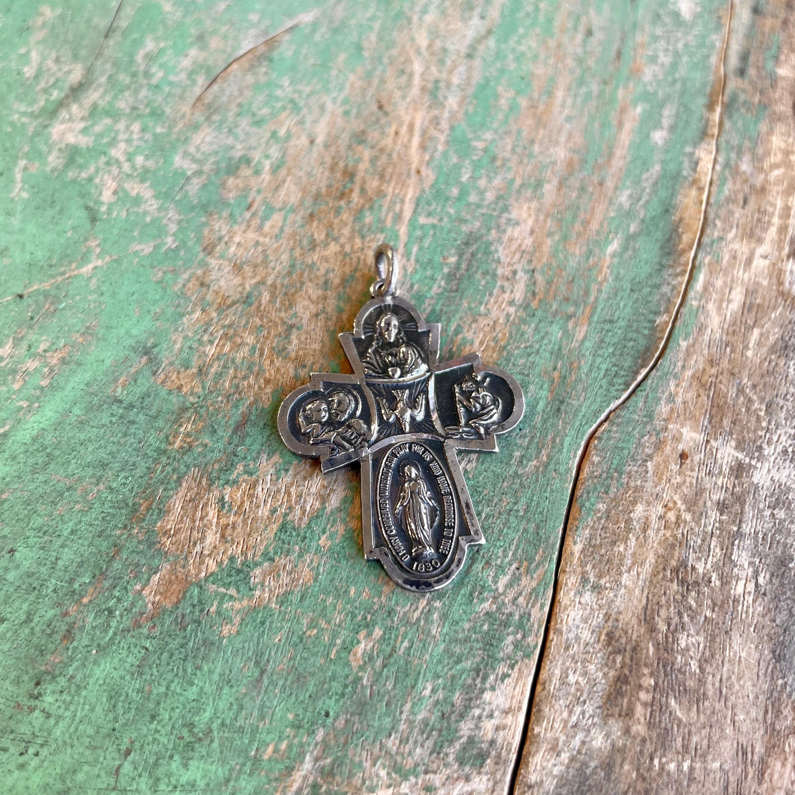 Sterling Silver Five Way Cross Pendant