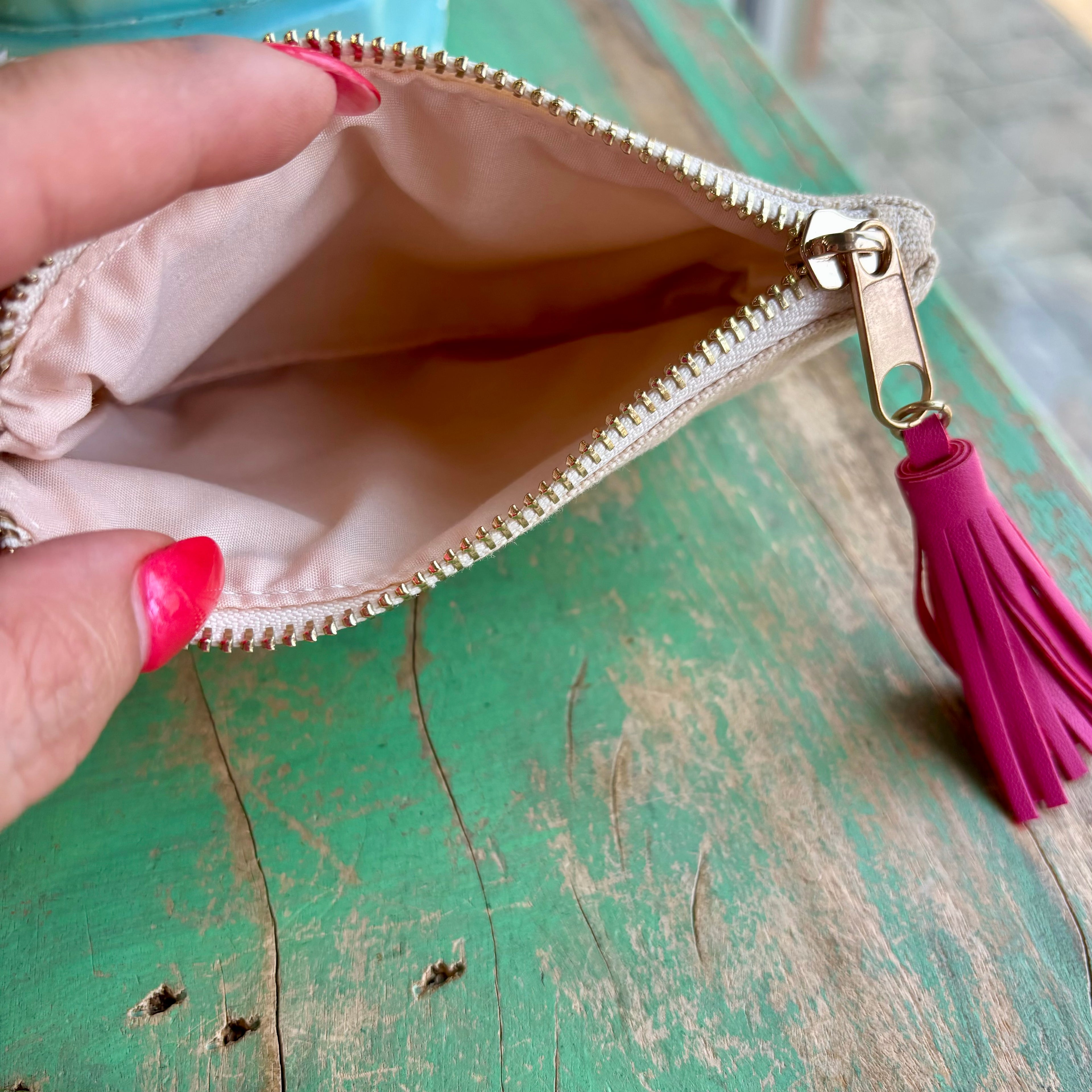 Heart of LOVE Canvas Zipper Pouch