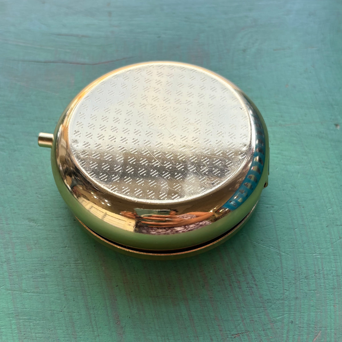 Metal Pyx Box - 2" With Sacred Images