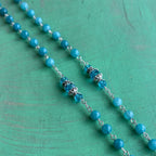 Miraculous Aqua Stone Rosary