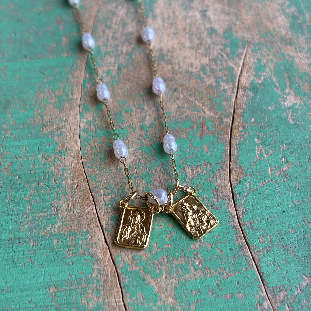 Pearl Scapular Necklace