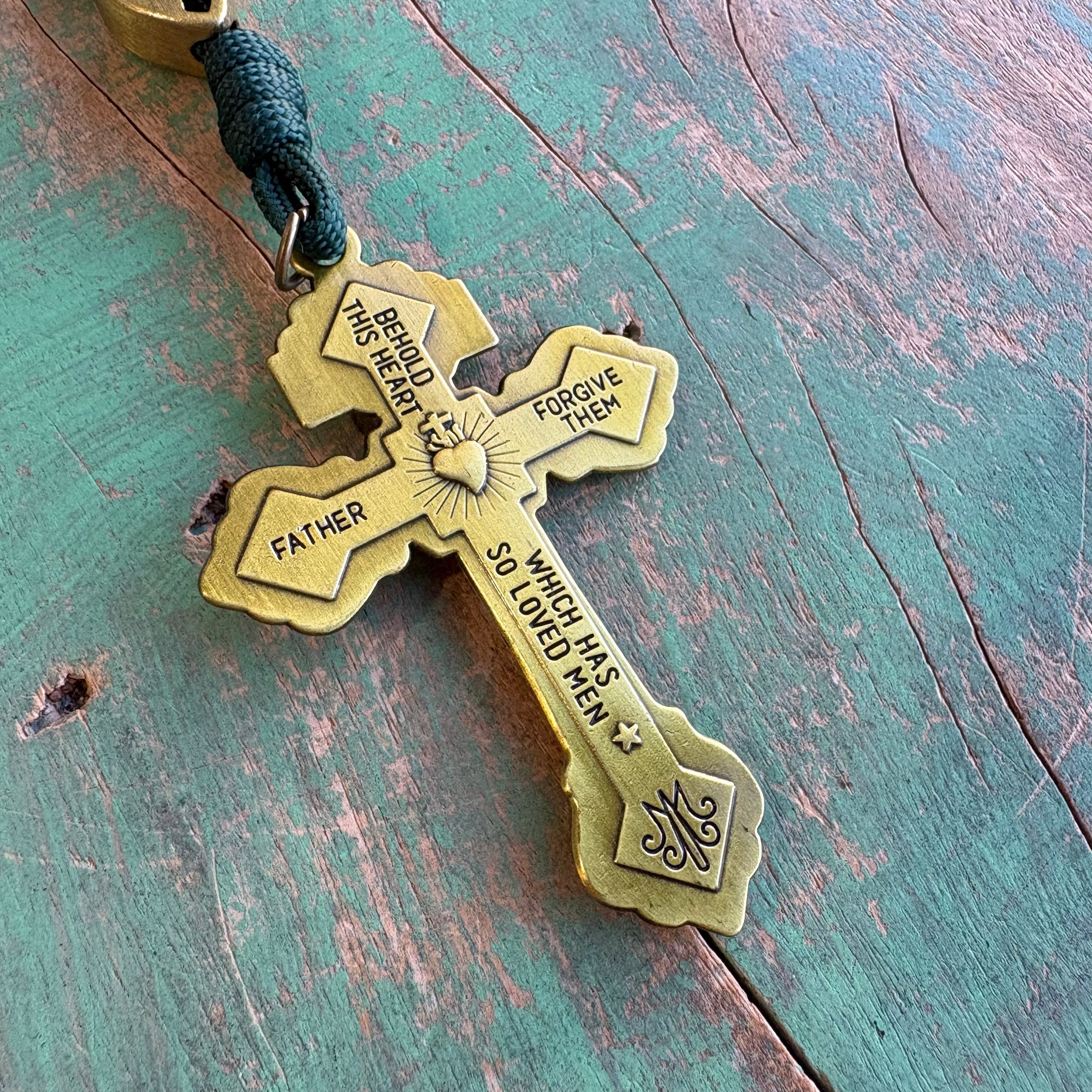 St Michael Pardon Cross Paracord Rosary