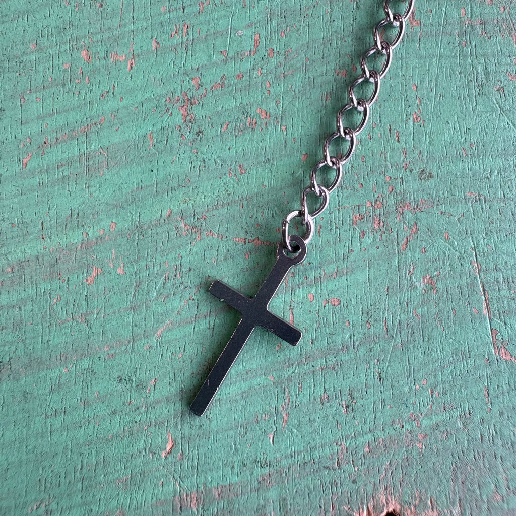 Stainless Steel Two Decade Rosary Bracelet