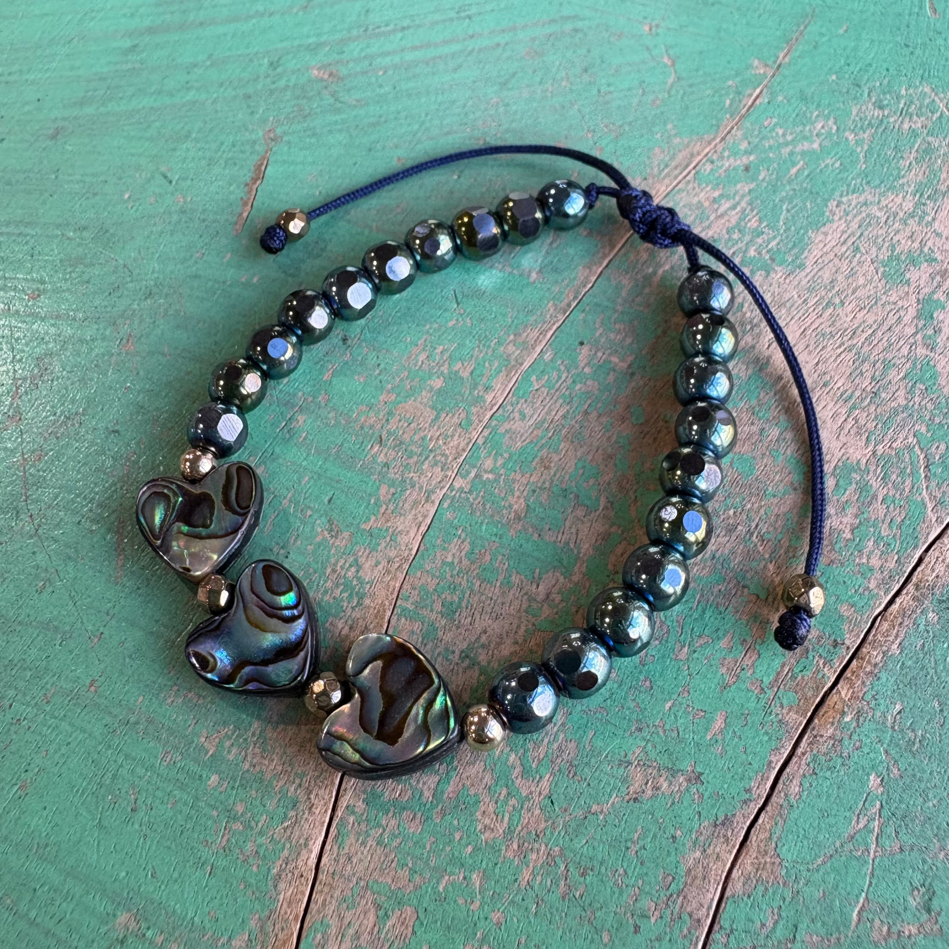 Abalone Hearts Bracelet