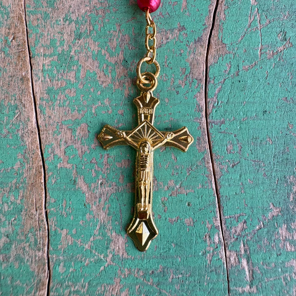 Confirmation Rosary in Gold Case