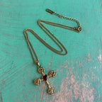 Rose Bloom Red Heart Cross Collection