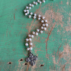 Freshwater Pearl Five Way Cross Necklace