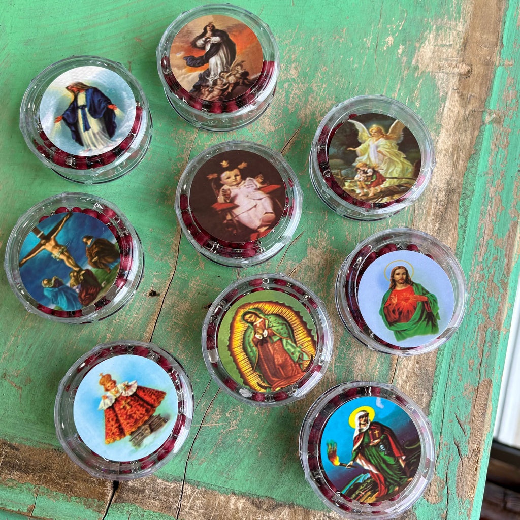 Rose Scented Red Rosary with Case