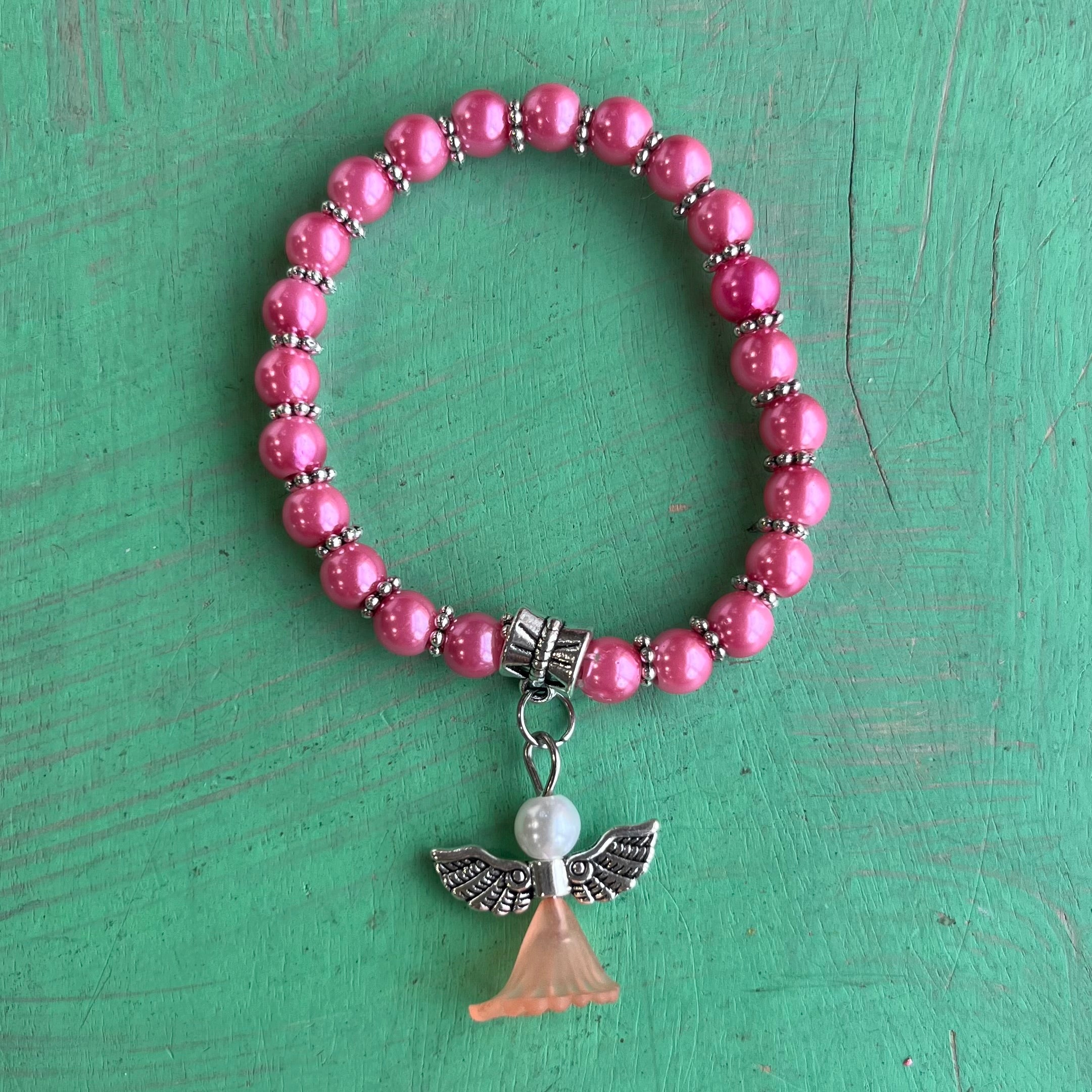 Girl's Angel Pearl Bracelets