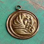 Brass Medallions with Religious Images