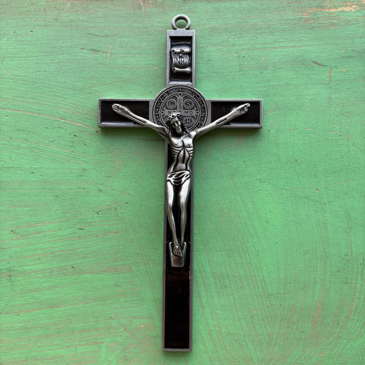 7” St. Benedict Enamel Crucifix – Metal Alloy