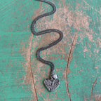 Angel Wings Heart Memorial Necklace with Pearl – Gold or Silver