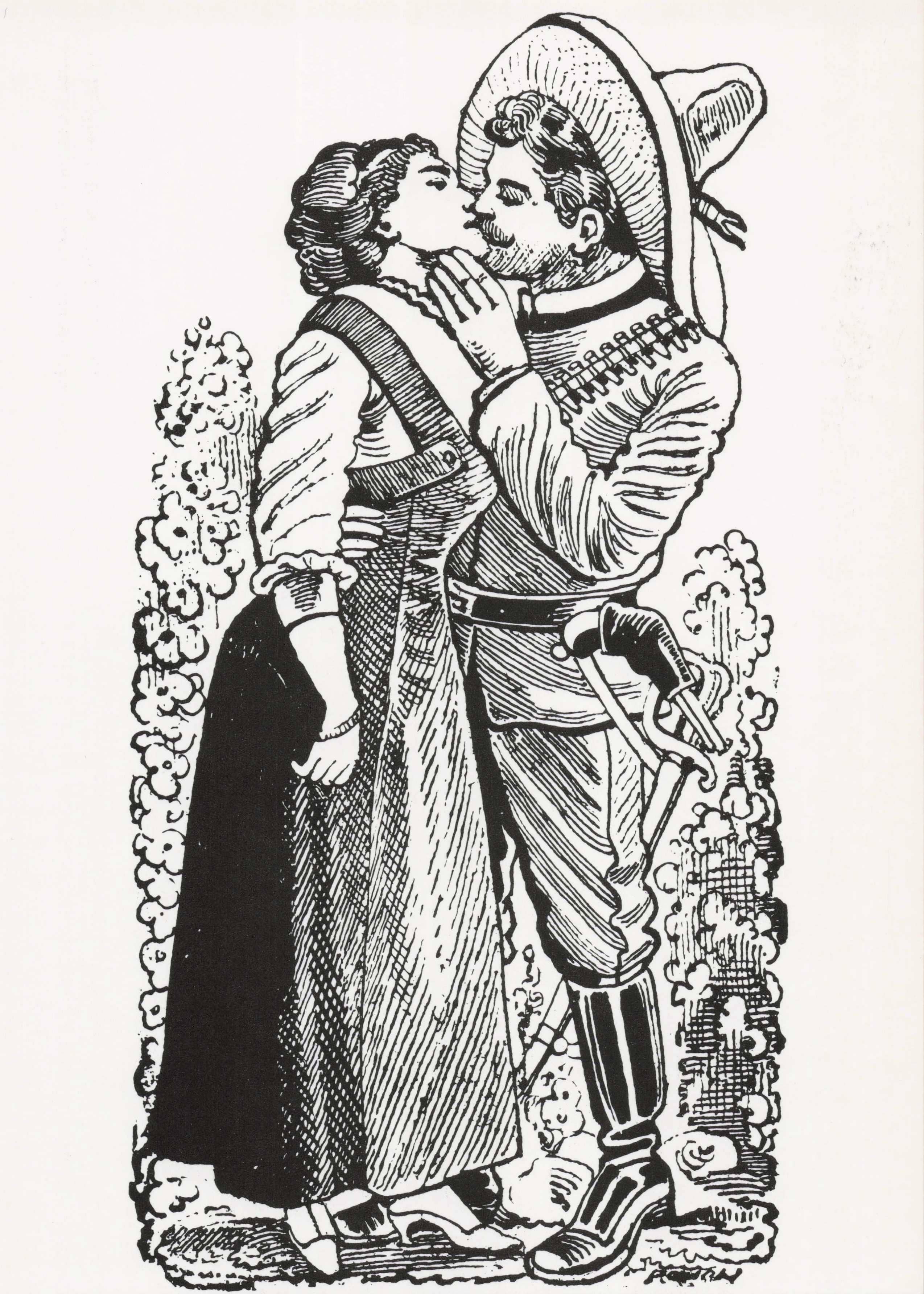 Besos Postcard