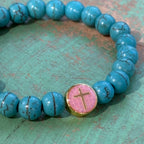 Mosaic Cross Turquoise Bracelet