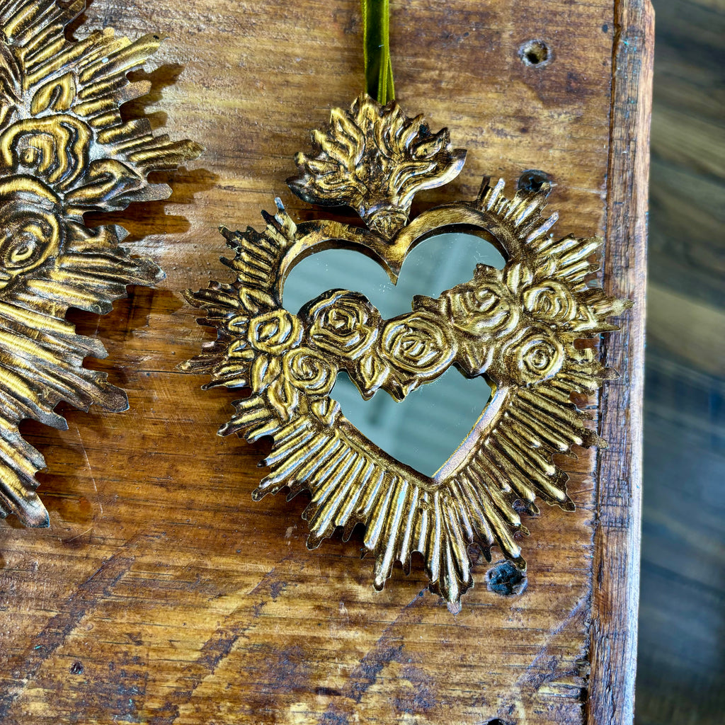 Tin Immaculate Heart of Mary Mirror