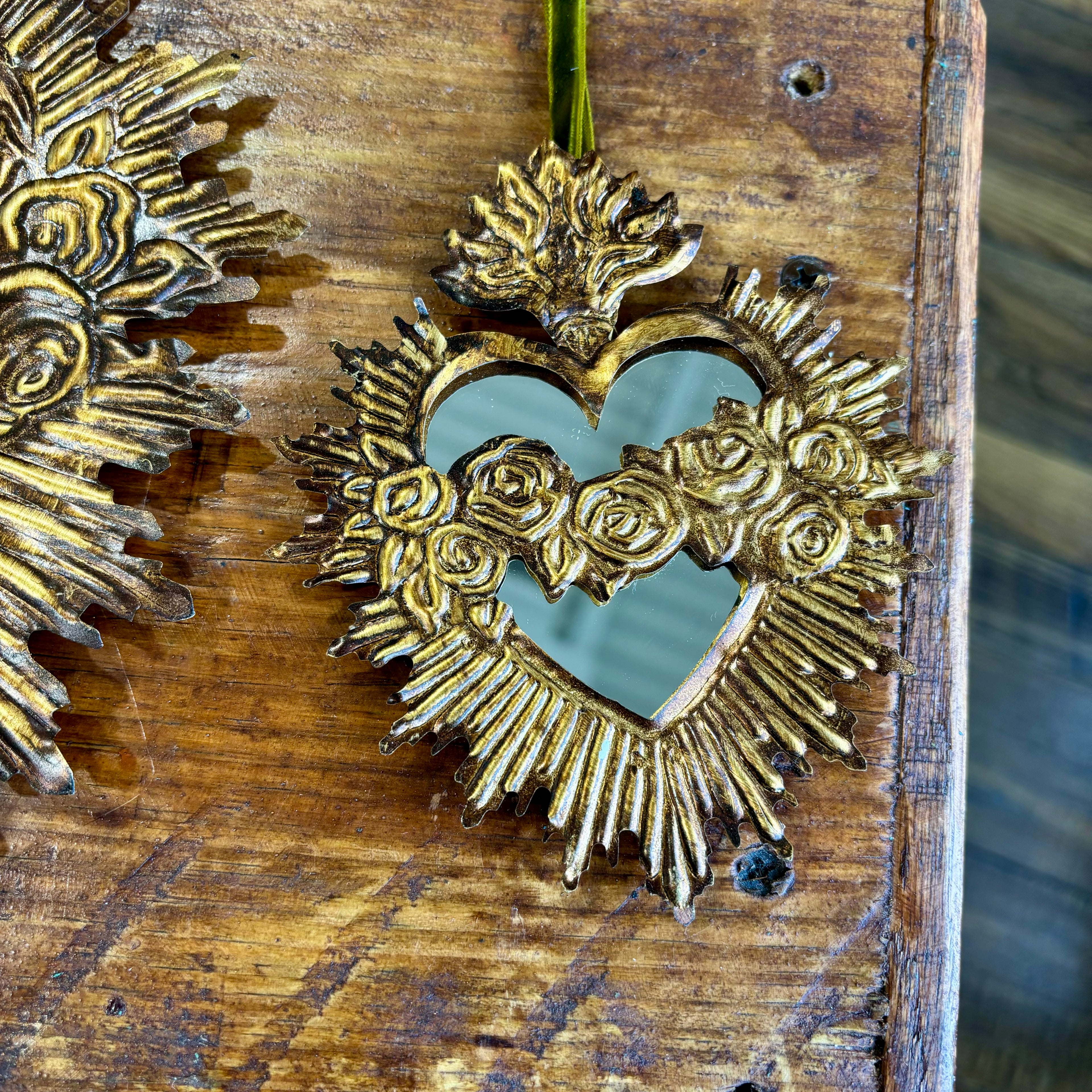 Tin Immaculate Heart of Mary Mirror