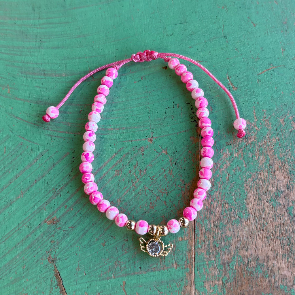 Pink Angel Adjustable Bracelet