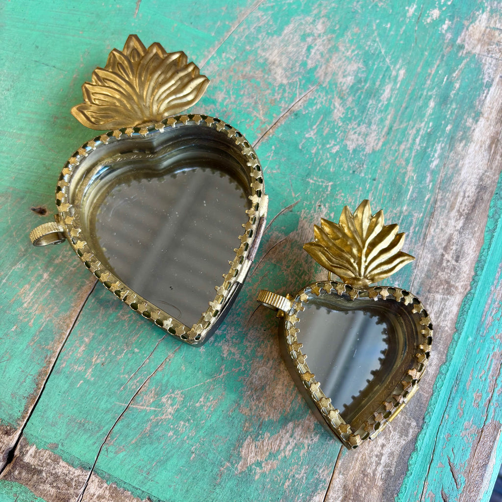 Glass Sacred Heart Boxes