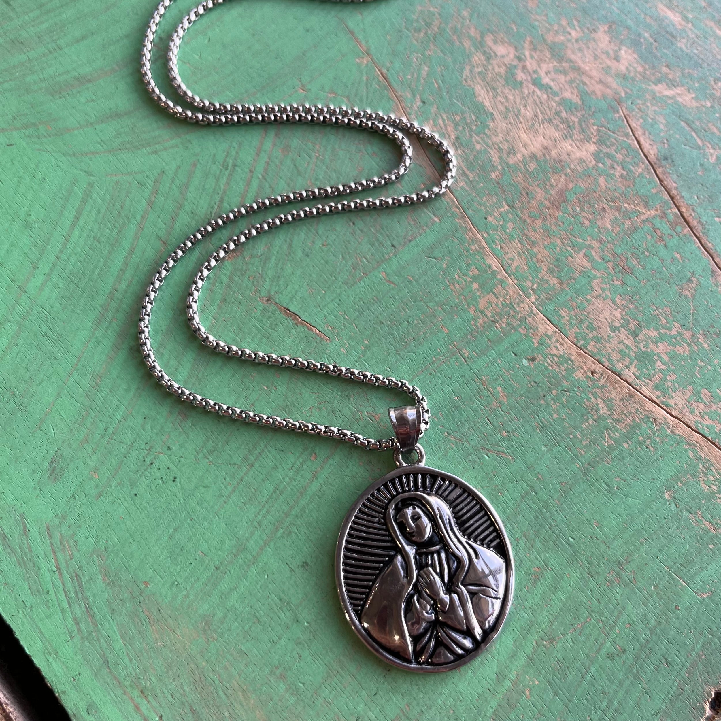 Long Stainless Steel OLG Necklace