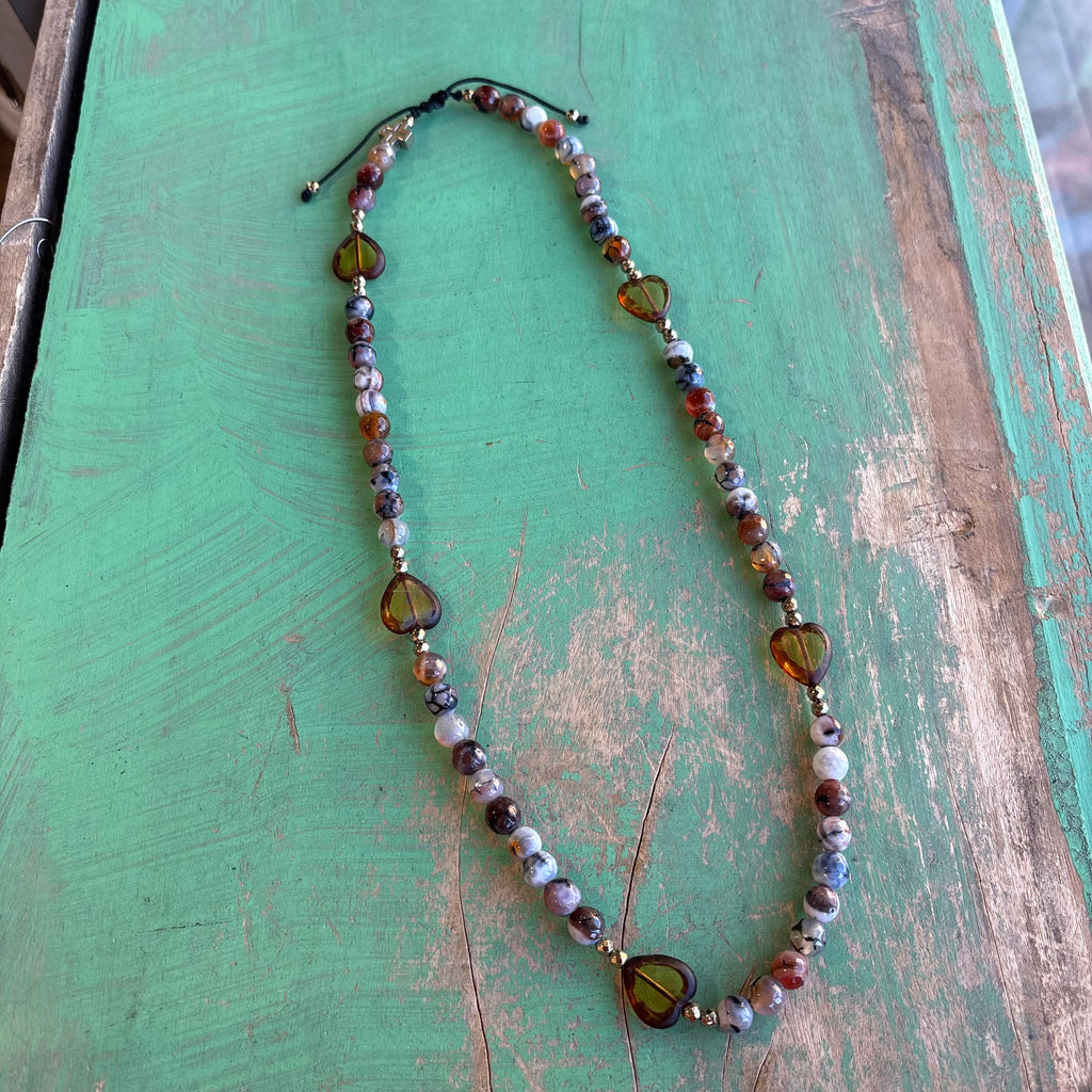 Hearts of Gold Rosary Wrap Bracelet